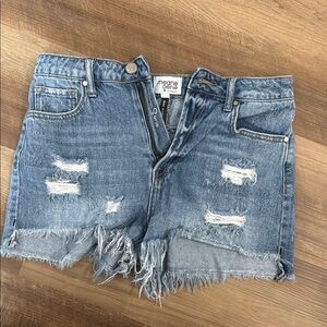One Teaspoon Blue Vintage Jean Shorts